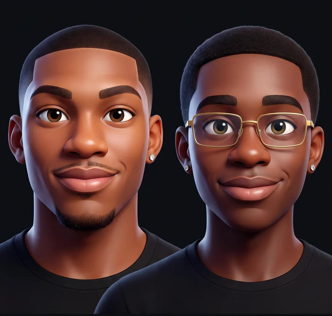 Manuel e Prince, i due soci di Twins Agency, in versione avatar 3D
